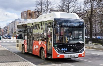 В Перми на маршрут №33 вышел автобус китайского производства