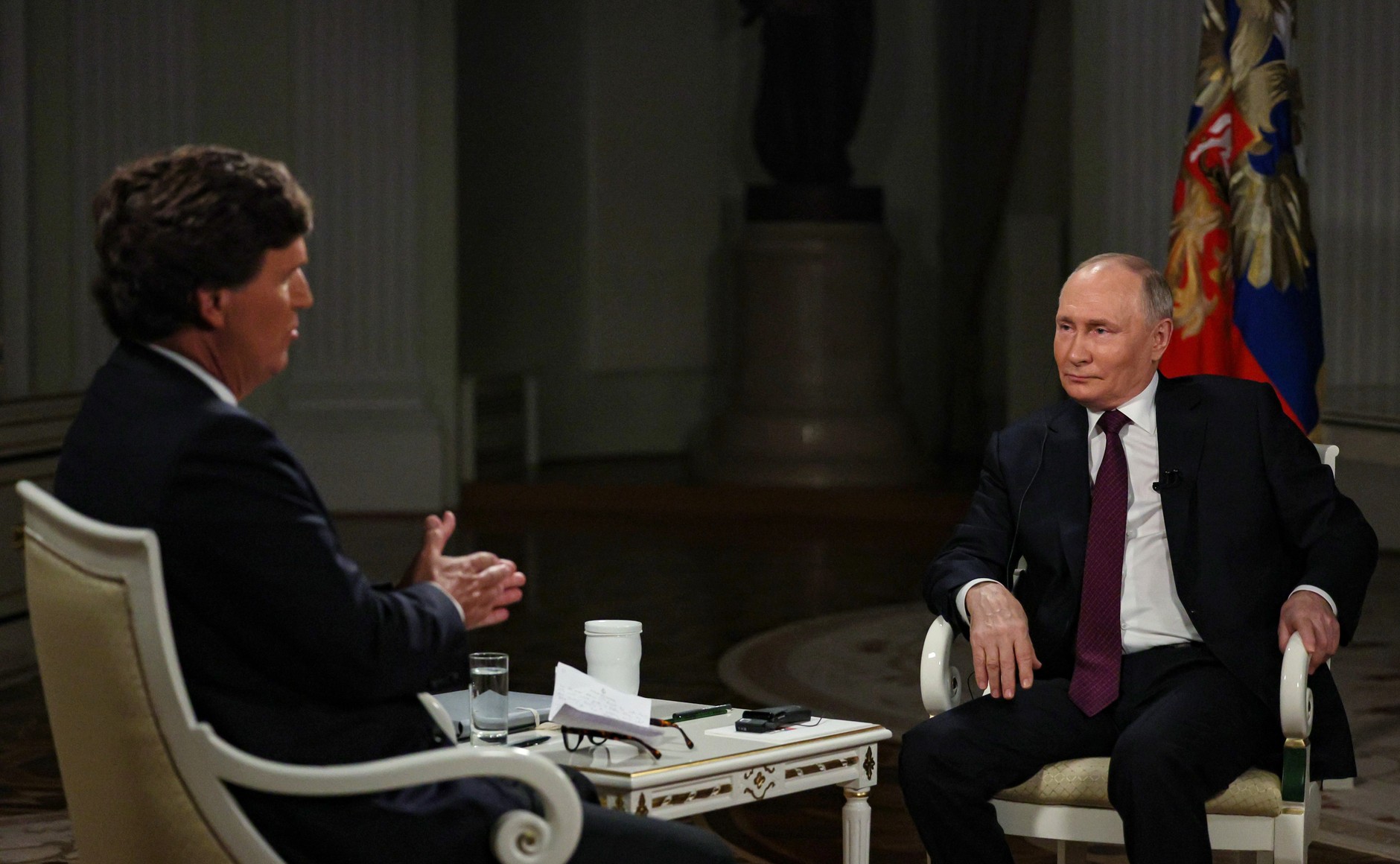 Президент РФ Владимир Путин дал интервью американскому журналисту Такеру Карлсону: главное 