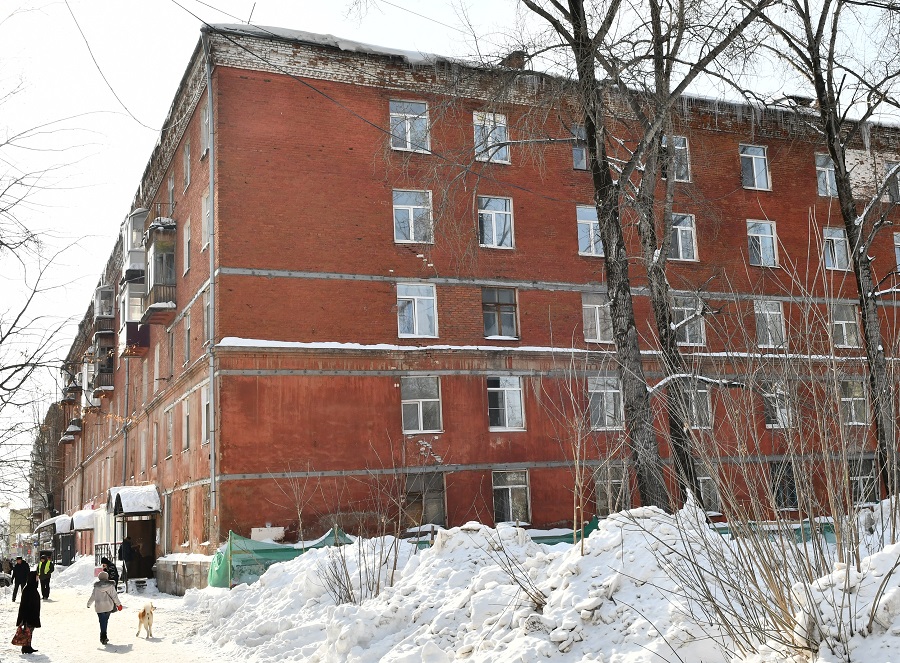 В Перми сносят аварийный дом по адресу Куйбышева, 143