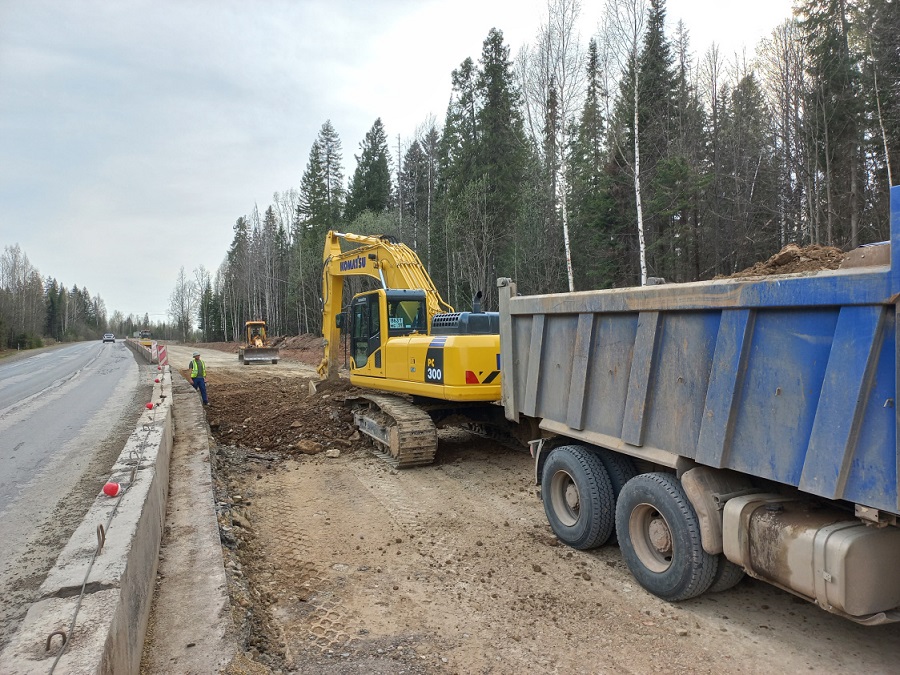 В Прикамье подрядчик начал расширение дороги  Пермь-Березники