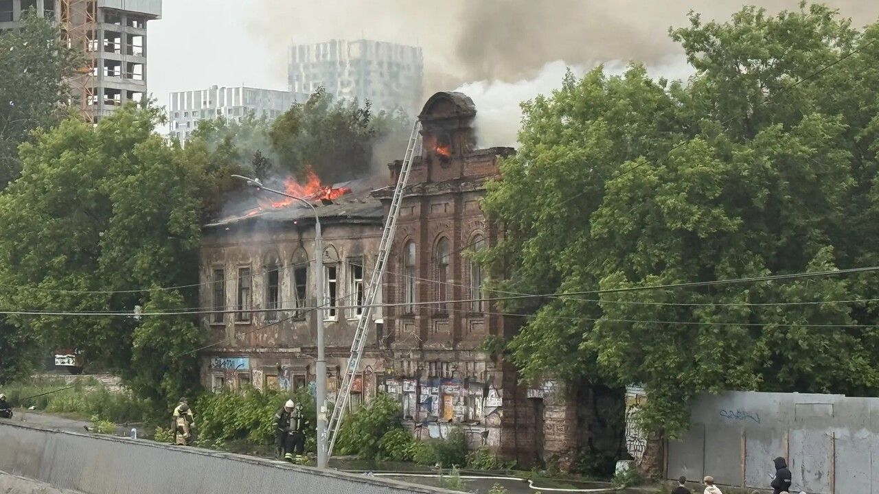 ​Объект культурного наследия регионального значения вспыхнул в Перми 