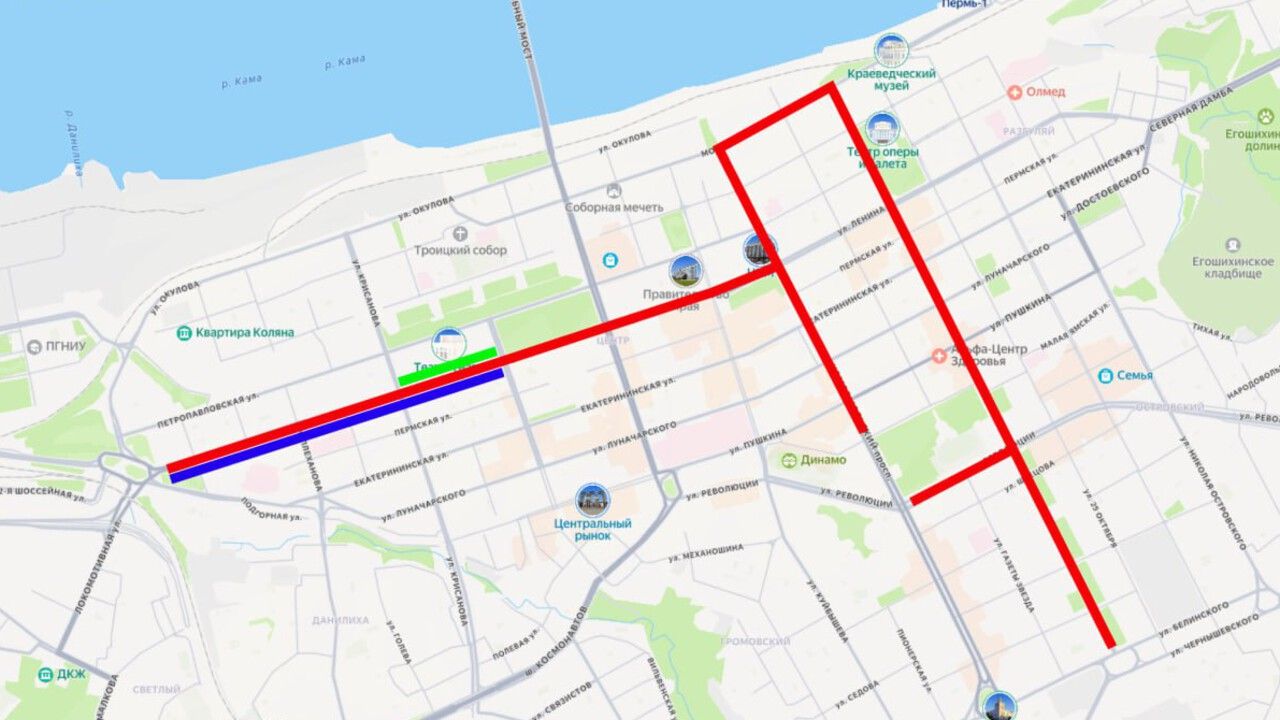 В связи с проведением Пермского марафона в Перми временно изменится движение общественного транспорта 