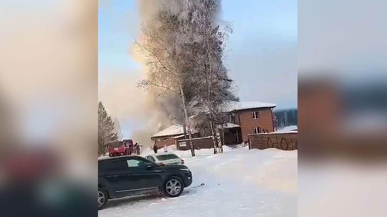В Добрянке на базе отдыха «Дедюха» произошел пожар