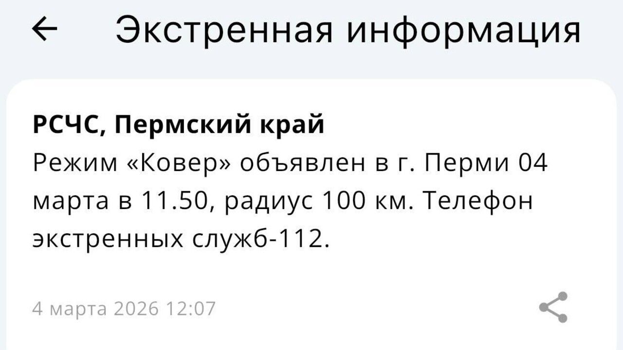​В Перми объявлен режим «Ковер» и введены ограничения в аэропорту