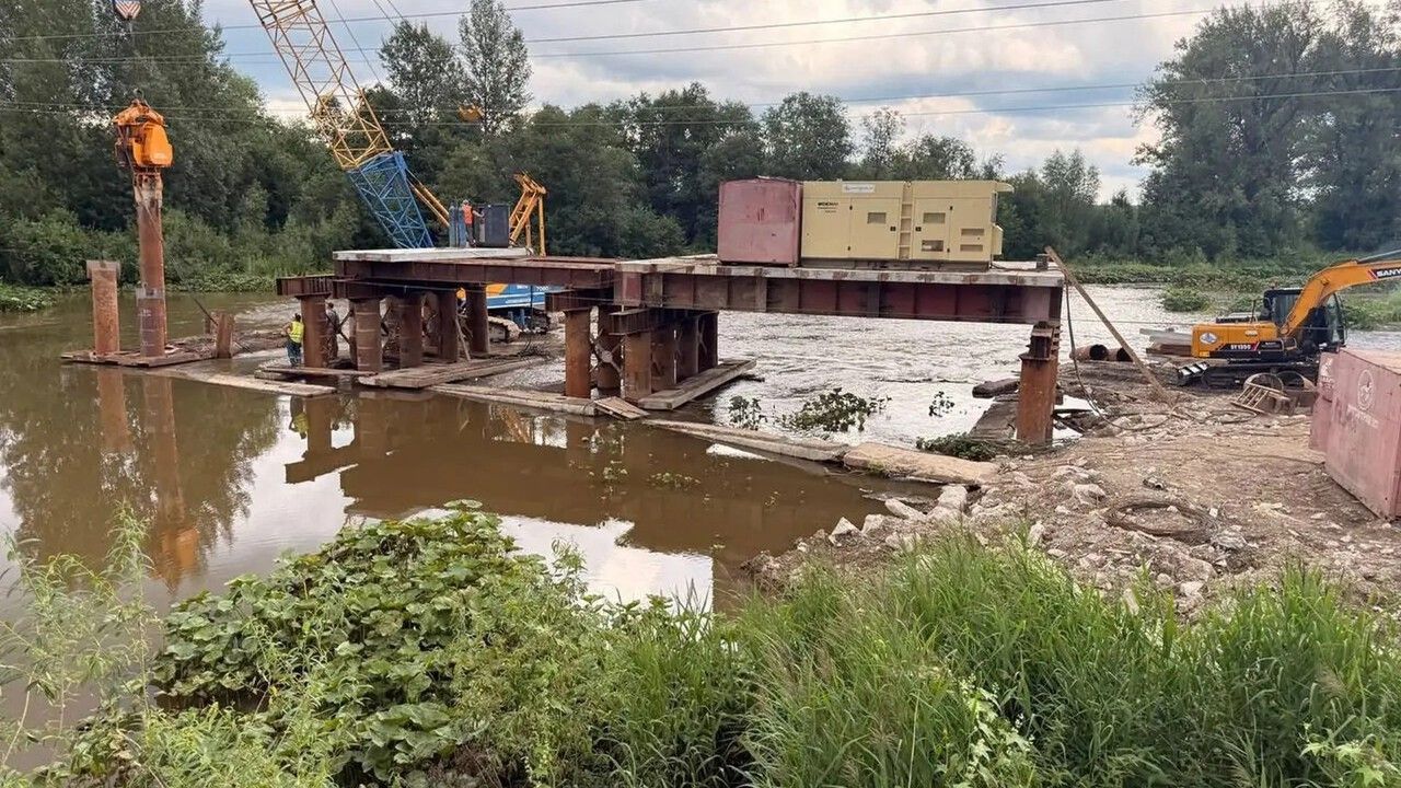 В Пермском округе начали капитальный ремонт моста через реку Бабку