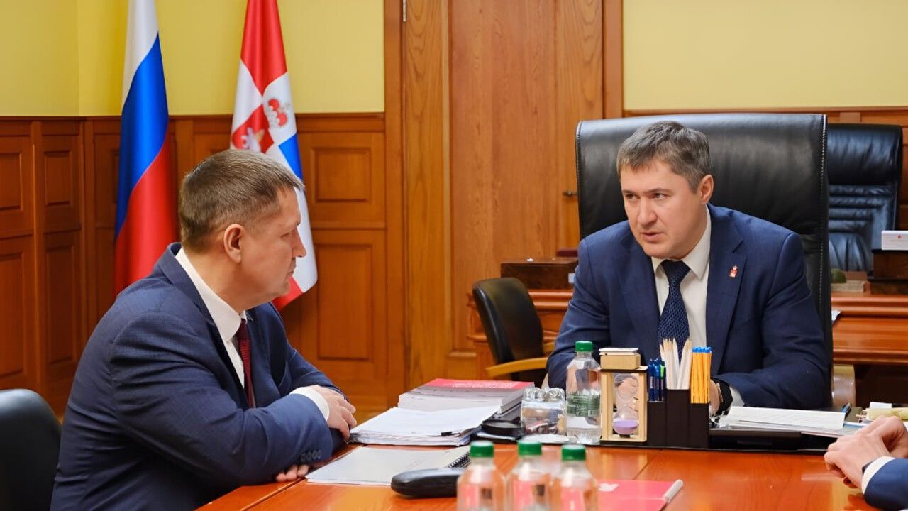 Губернатор Пермского края провел рабочую встречу с новым руководителем пермского подразделения компании «Россети Урал»