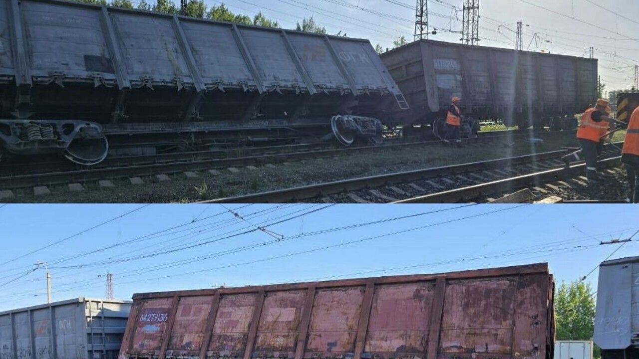 В Пермском крае на станции Чусовая сошли с рельсов восемь вагонов