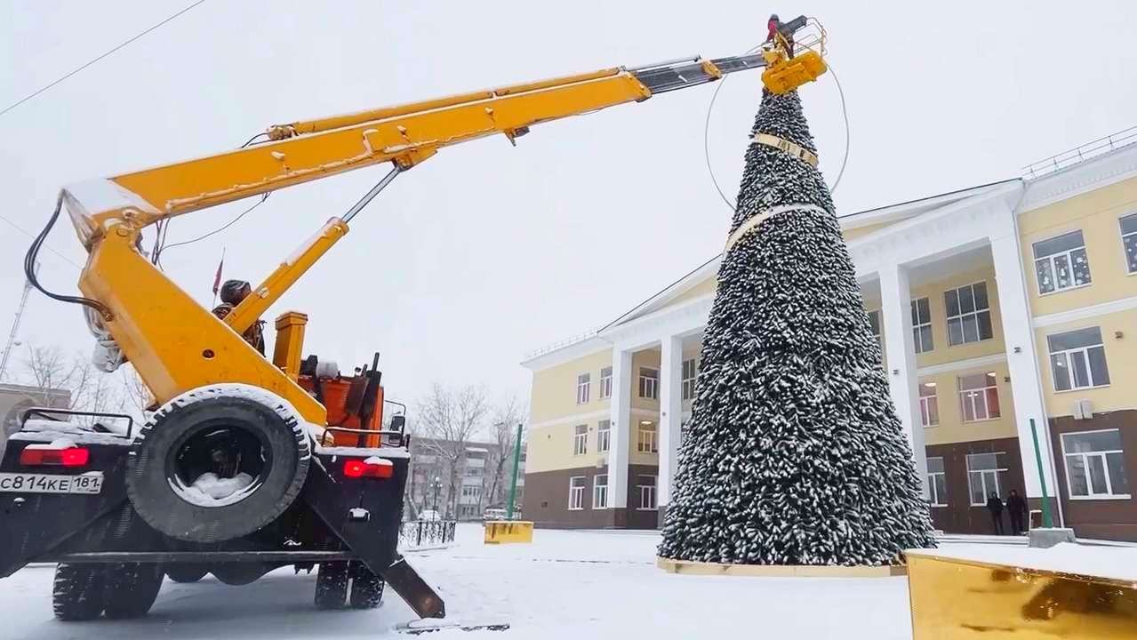 Из Прикамья в Северодонецк направили новогоднюю ель 