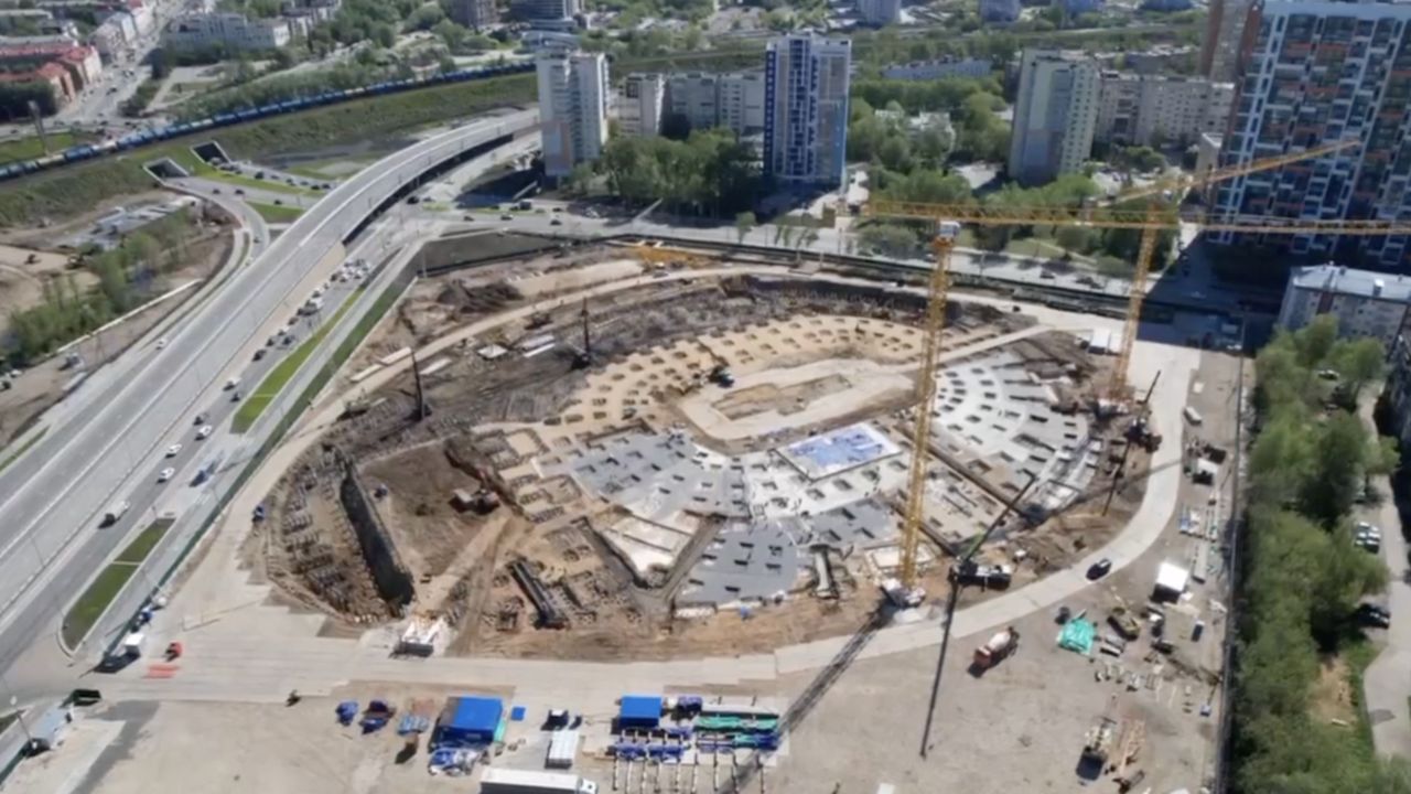 ​В Перми для строительства крупнейшей спортивной арены Прикамья забили 2244 сваи