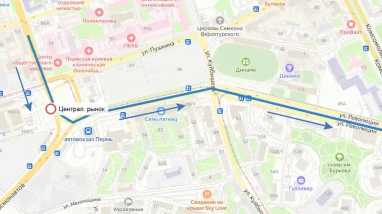 С 10 августа автобусы № 442а и № 344 будут временно ходить по измененной схеме в Перми