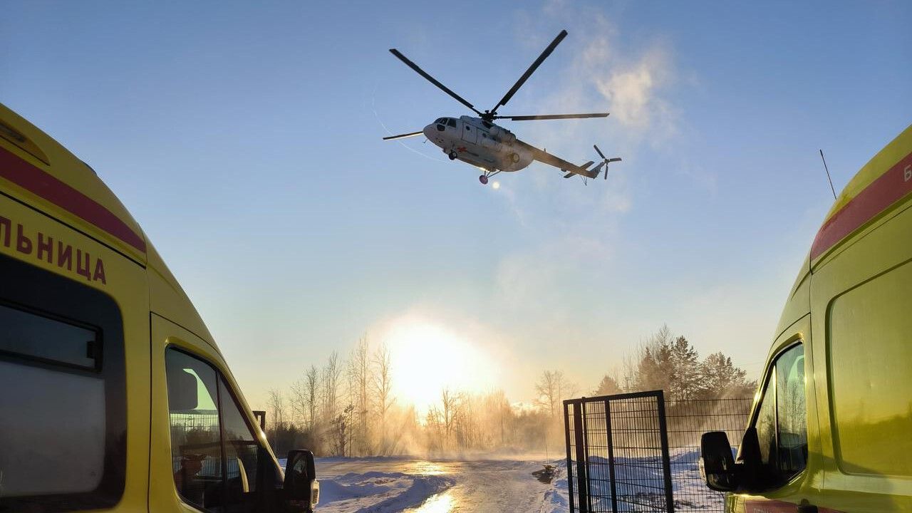 Пострадавший школьник из Александровска доставлен санавиацией в пермскую больницу