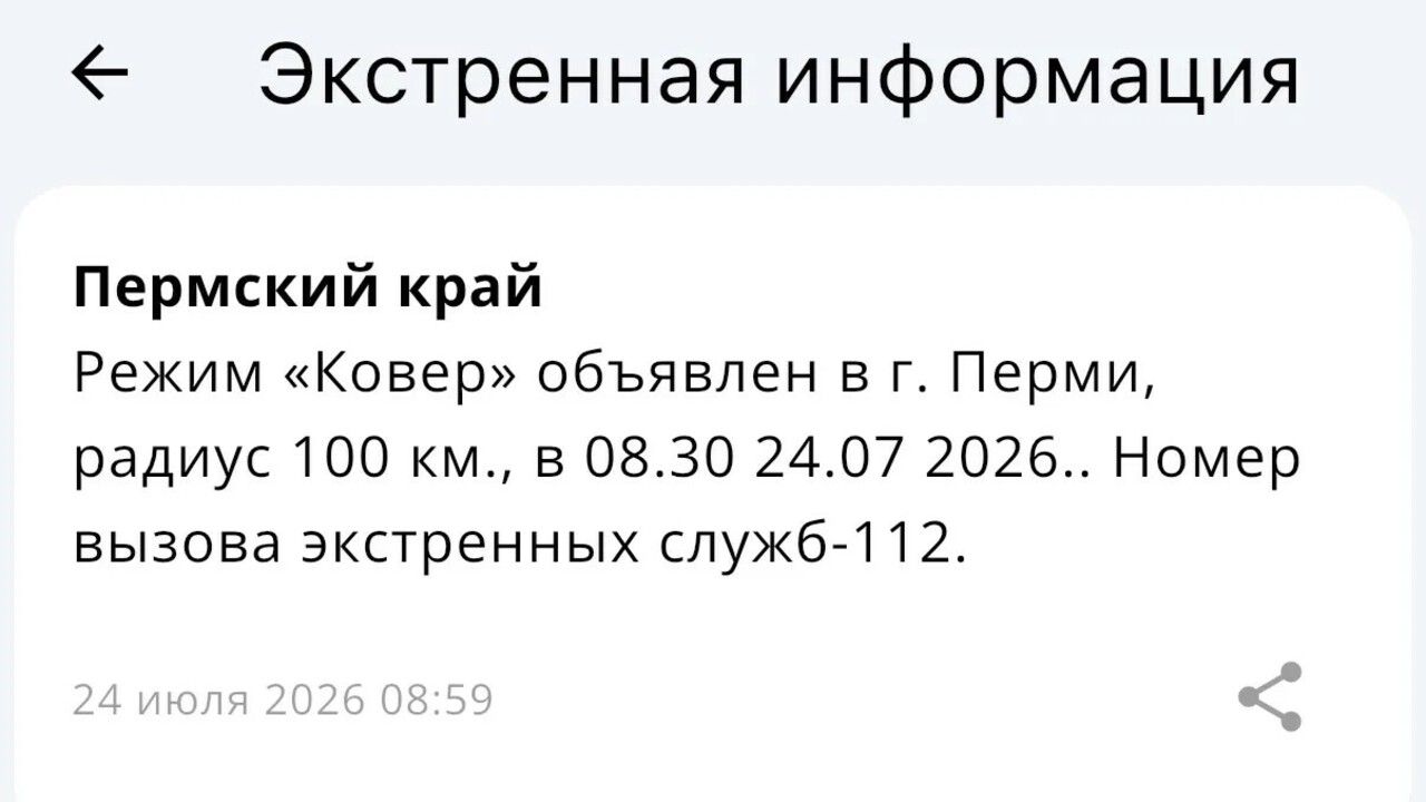 В Прикамье ввели режим «Ковер» и временно закрыли аэропорт