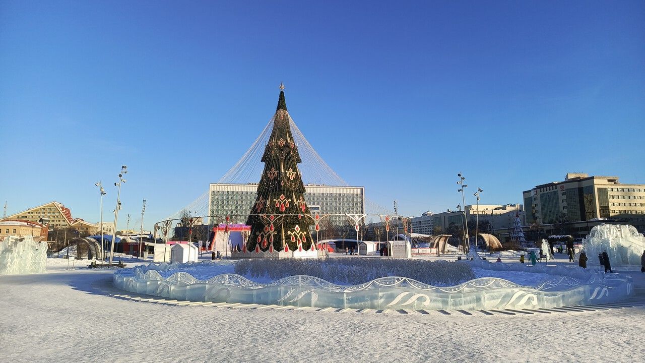 ​Главный ледовый городок Перми за зиму посетили почти 600 тысяч человек
