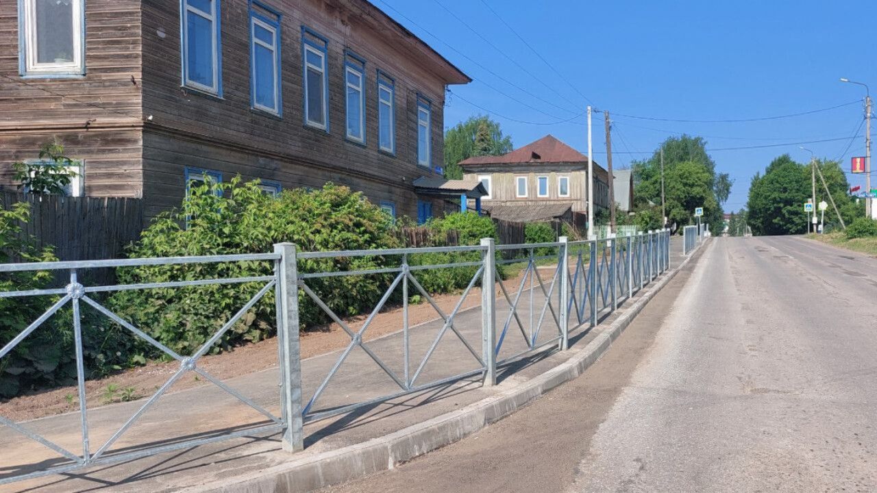 В Очерском округе обновили около 700 метров тротуаров