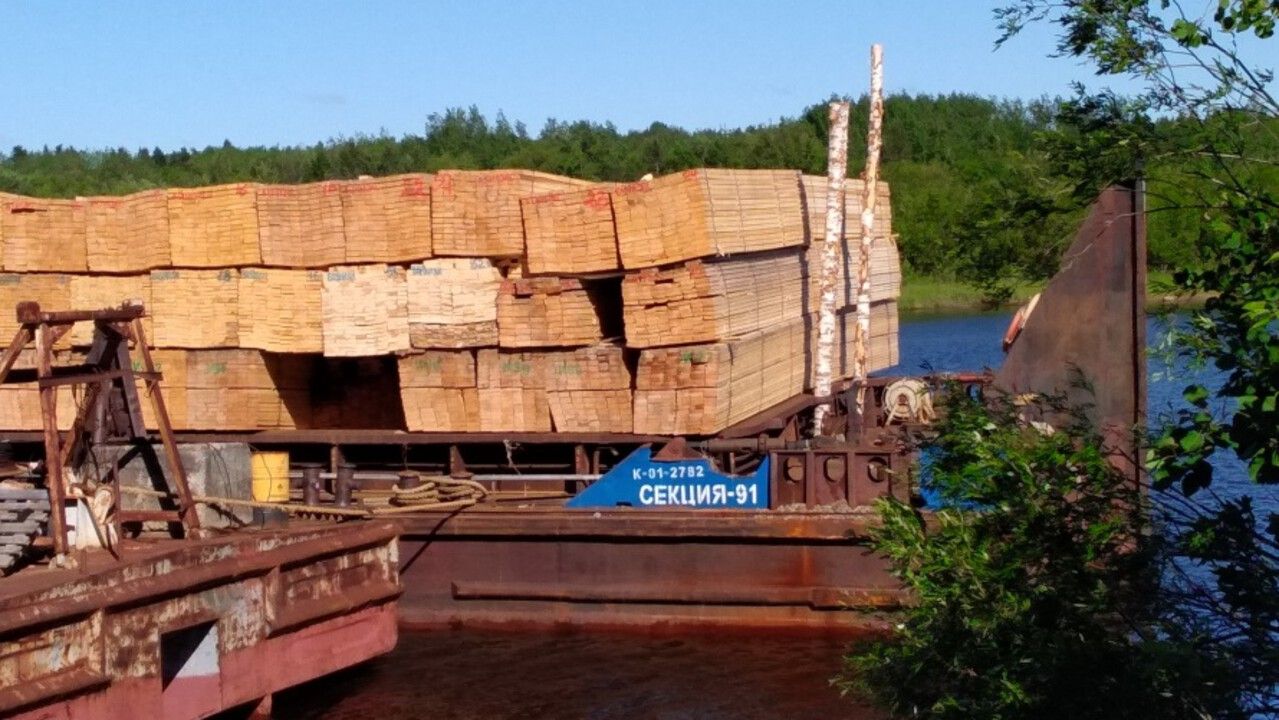 Увеличились поставки лесопродукции из Прикамья по воде 
