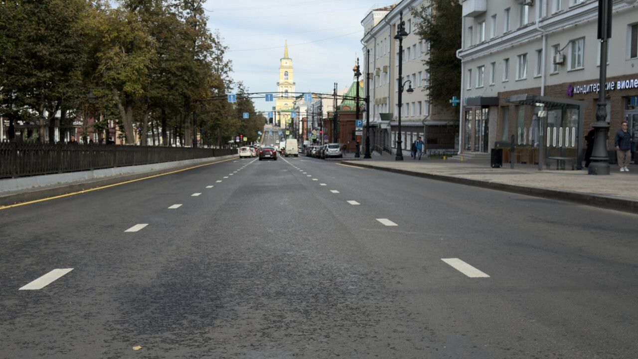 На Комсомольском проспекте в Перми завершили ремонт участка дороги