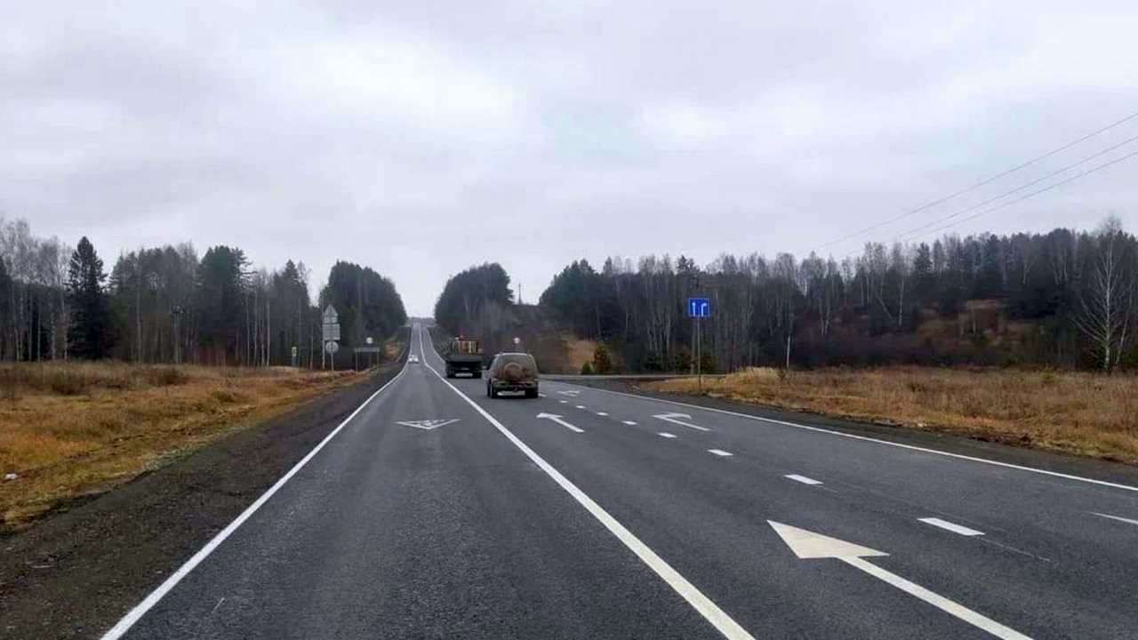 ​В Пермском крае завершён ремонт двух участков дорог в рамках нацпроекта «Безопасные качественные дороги»