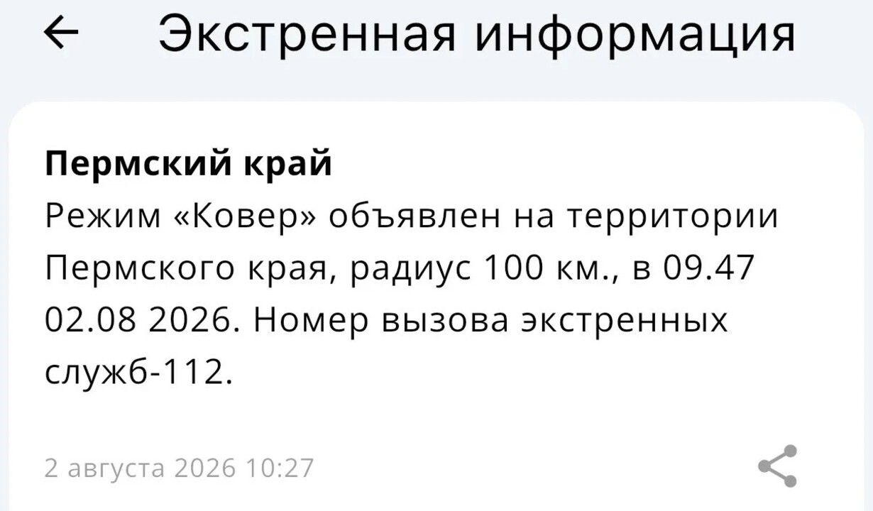 В Прикамье ввели режим «Ковер» и аэропорт Перми временно приостановил рейсы