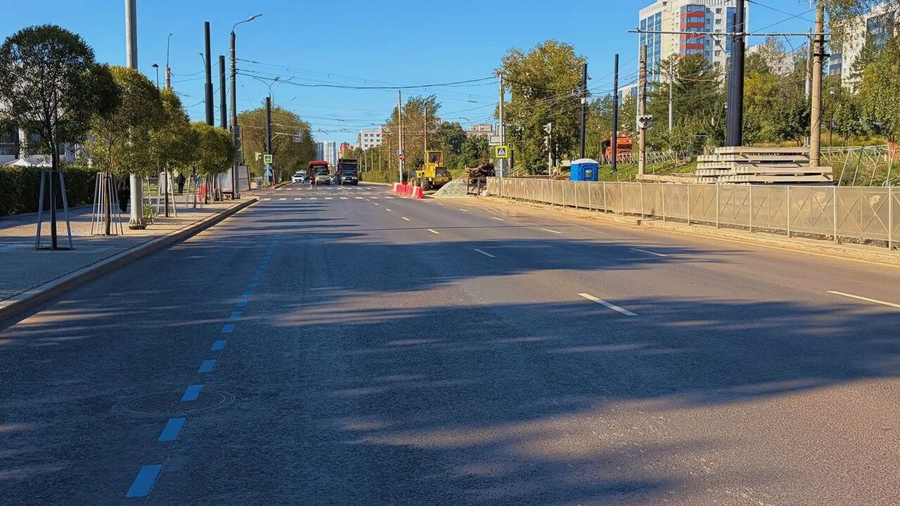 В Перми на Петропавловской завершили ремонт почти километрового участка дороги
