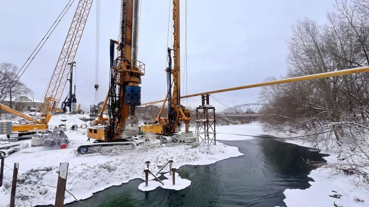 В Кунгуре завершили возведение газопровода высокого давления через реку Ирень
