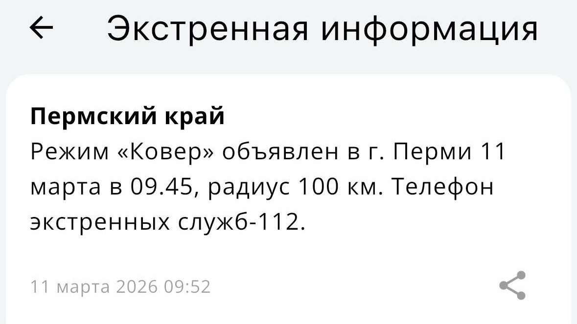 ​В Перми ввели режим «Ковер» и временно ограничили работу аэропорта
