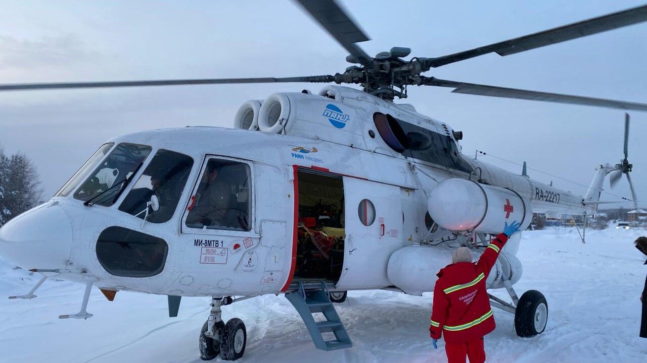 ​Трех пациентов эвакуировала санавиация Прикамья в первый день 2026 года