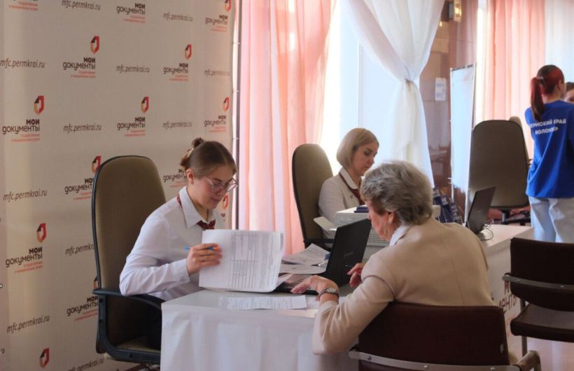 В Перми на избирательном участке впервые открылись офис МФЦ и медпункт