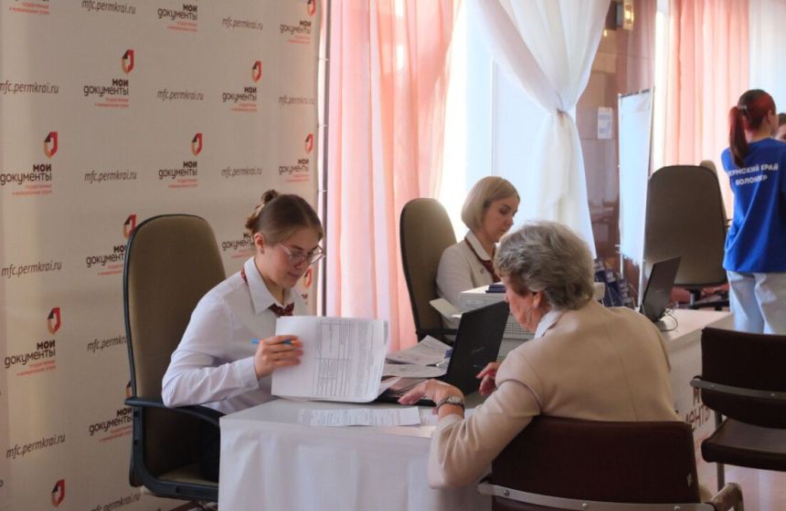 В Перми на избирательном участке впервые открылись офис МФЦ и медпункт