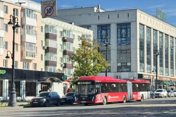 В Перми удлинили остановки для автобусов-гармошек