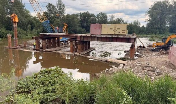 В Пермском округе начали капитальный ремонт моста через реку Бабку