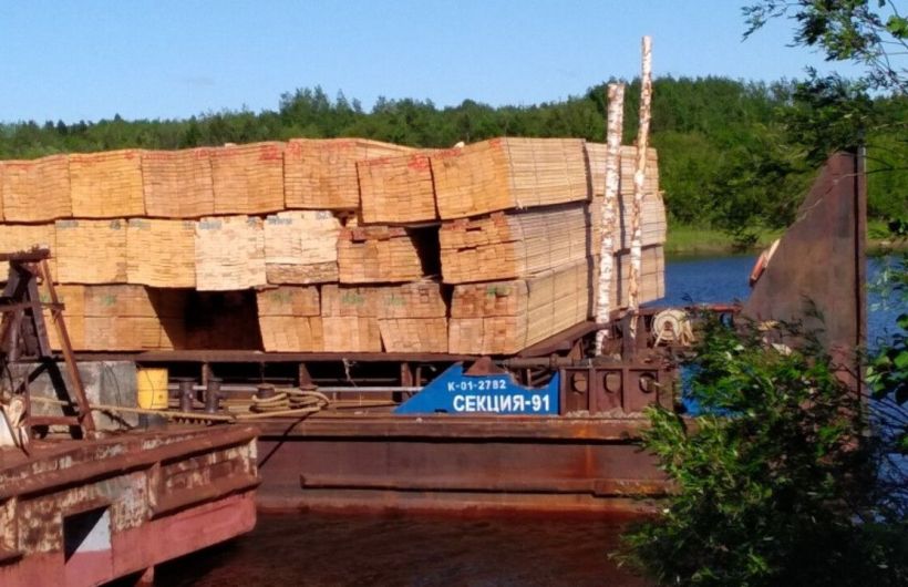 Увеличились поставки лесопродукции из Прикамья по воде 