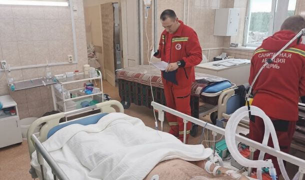 ​В Суксуне впервые за 15 лет приземлился вертолет санавиации для экстренной эвакуации пациента