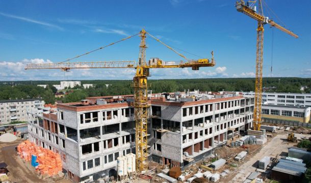 Каркас второго корпуса Инженерной школы возвели в Перми 