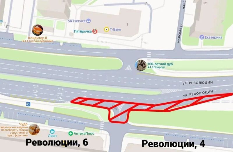 На улице Революции временно ограничат движение в Перми 