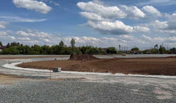 ​Второй этап благоустройства конкурного поля завершается в поселке Ферма 