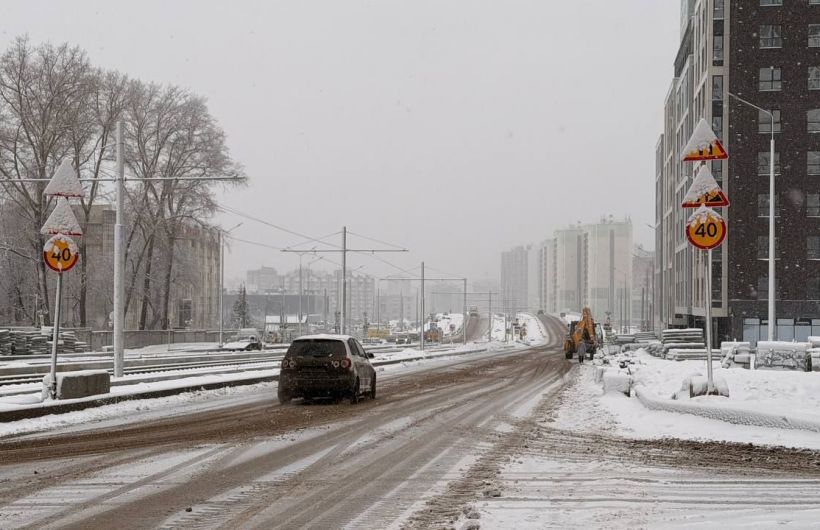 ​В Перми в техническом режиме открыли движение по улице Карпинского