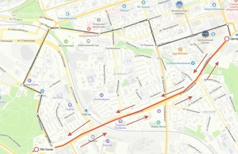 С 15 сентября семь автобусных маршрутов вернутся на шоссе Космонавтов в Перми
