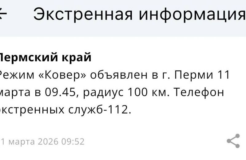 ​В Перми ввели режим «Ковер» и временно ограничили работу аэропорта (обновлено)