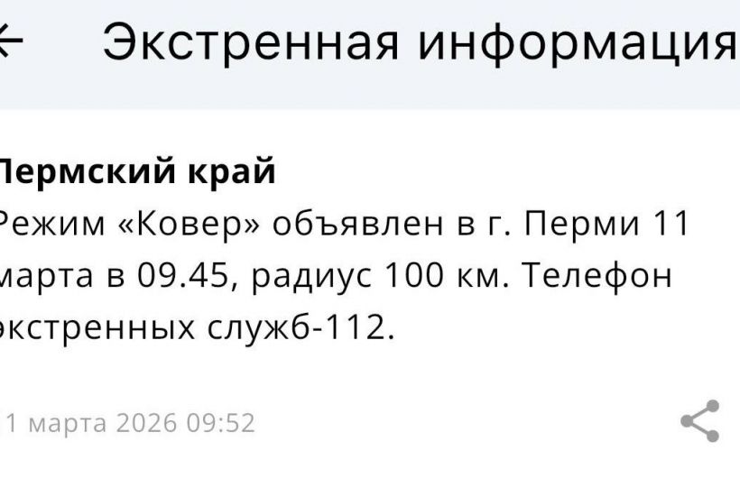 ​В Перми ввели режим «Ковер» и временно ограничили работу аэропорта