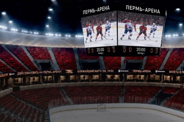 Рисунок конька на льду стал основой дизайна «Пермь-Арены»