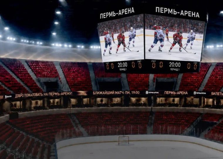 Рисунок конька на льду стал основой дизайна «Пермь-Арены»