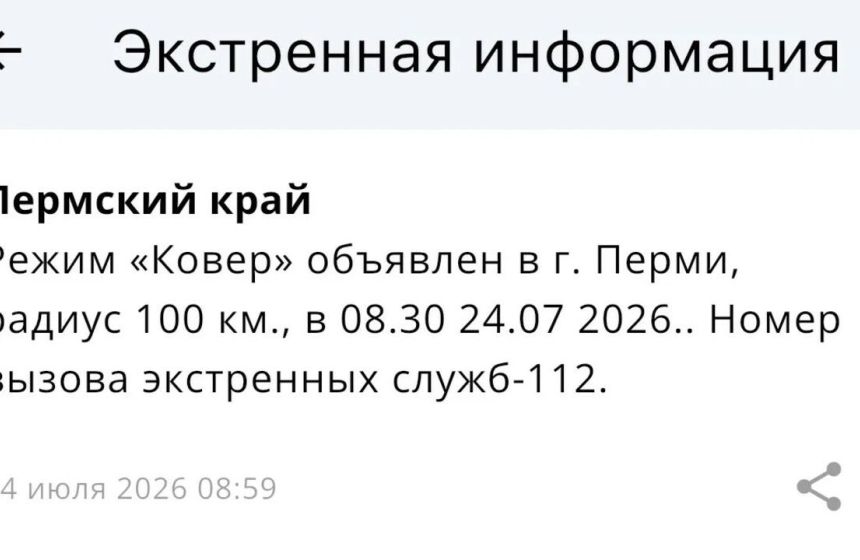 В Прикамье ввели режим «Ковер» и временно закрыли аэропорт