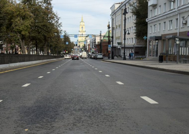 На Комсомольском проспекте в Перми завершили ремонт участка дороги