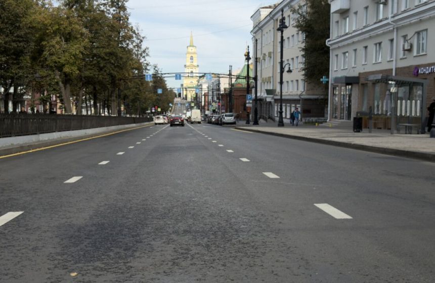 На Комсомольском проспекте в Перми завершили ремонт участка дороги