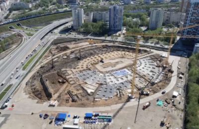 ​В Перми для строительства крупнейшей спортивной арены Прикамья забили 2244 сваи