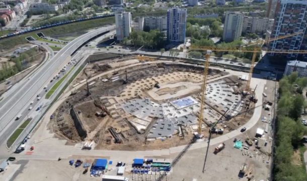 В Перми для строительства крупнейшей спортивной арены Прикамья забили 2244 сваи