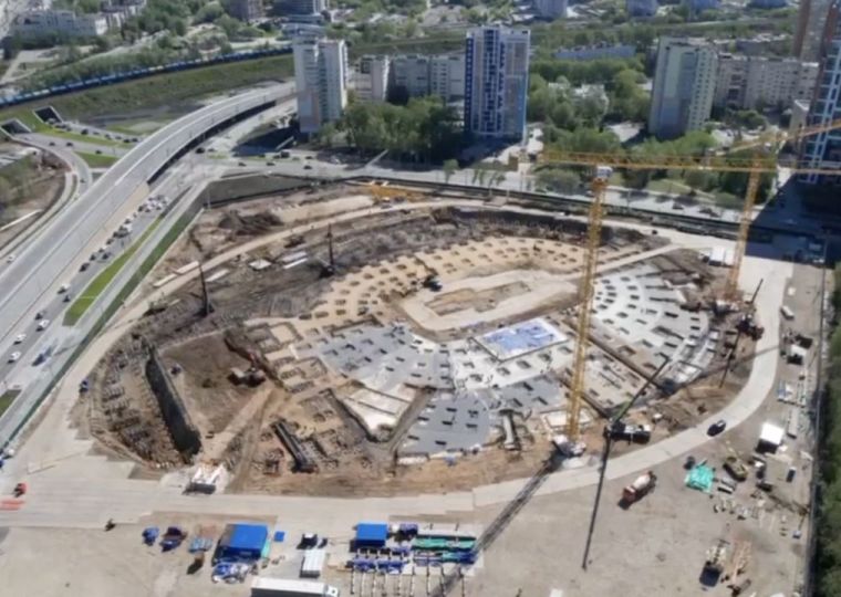 ​В Перми для строительства крупнейшей спортивной арены Прикамья забили 2244 сваи