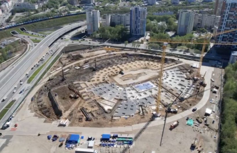 ​В Перми для строительства крупнейшей спортивной арены Прикамья забили 2244 сваи
