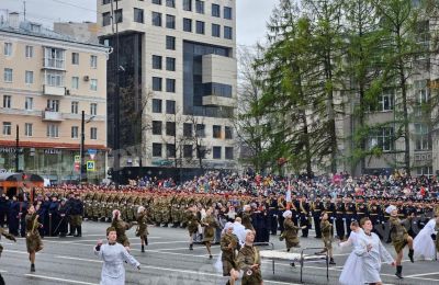 В параде Победы в Перми приняли участие более двух тысяч человек