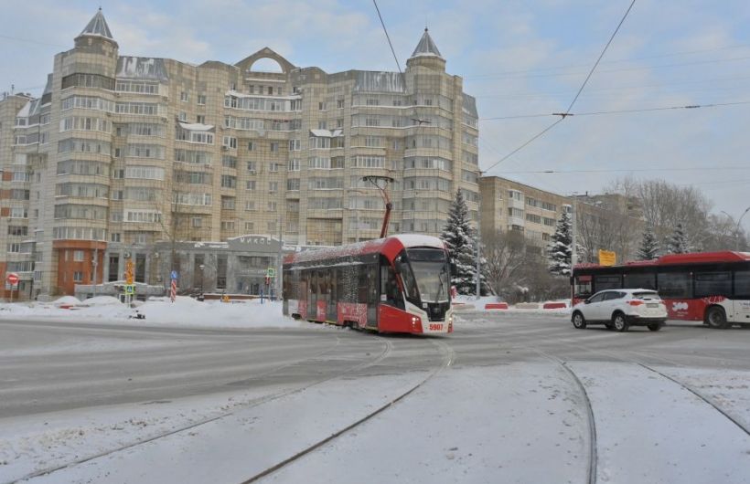 ​Трамвайное движение по улицам Крисанова и Карпинского в Перми возобновится 27 декабря